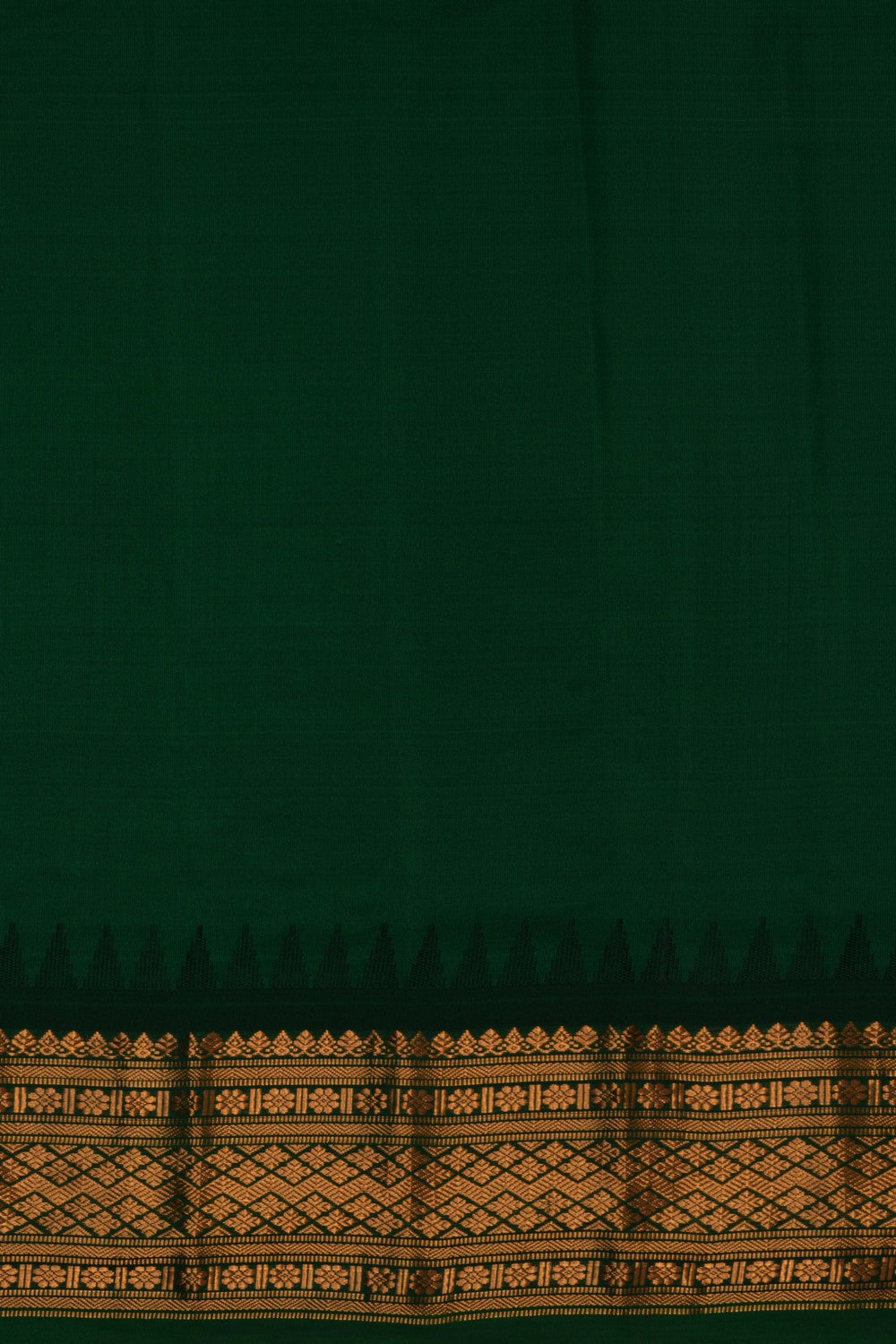 Image of Gadwal Silk Coral Pink Saree